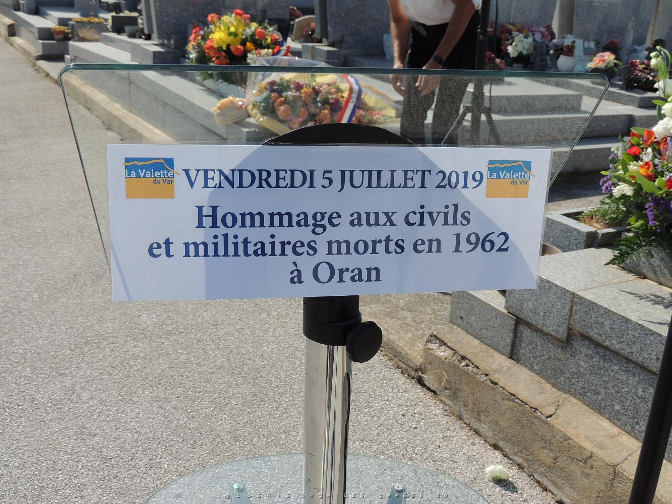 2019 07 05 LA VALETTE DU VAR HOMMAGE A NOS DISPARUS ET MORTS DU 5 07 1962 A ORAN (8).JPG -           